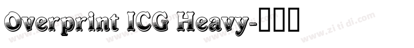 Overprint ICG Heavy字体转换